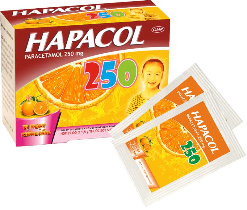 thuốc hapacol 250 hạ sốt