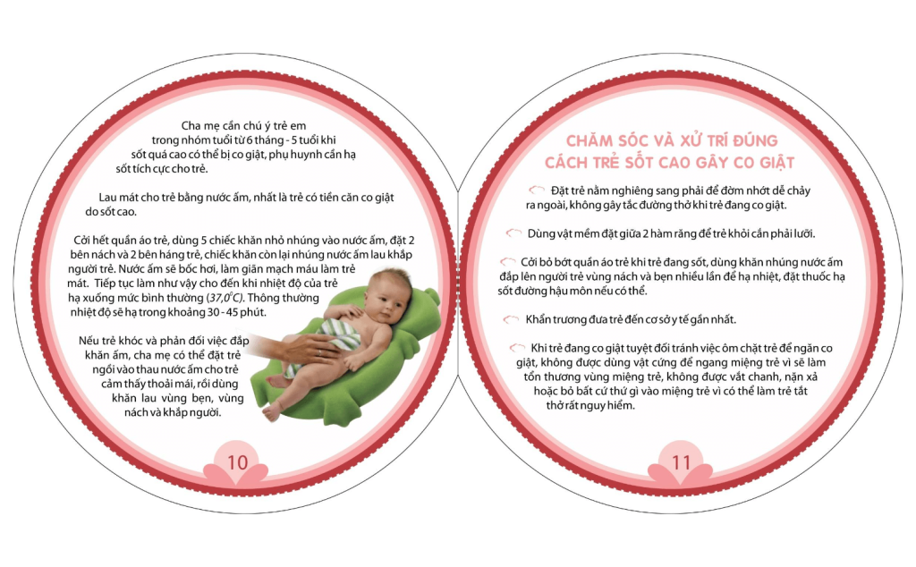 Chăm sóc trẻ sốt cao