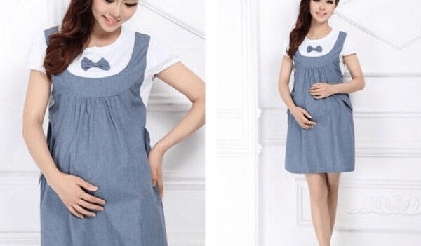 Khi có bầu nên mặc quần áo thoáng mát, thoải mái