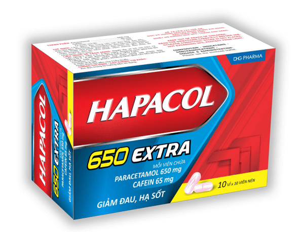 Hapacol 650 Extra có thể hấp thụ hoàn toàn qua đường tiêu hóa