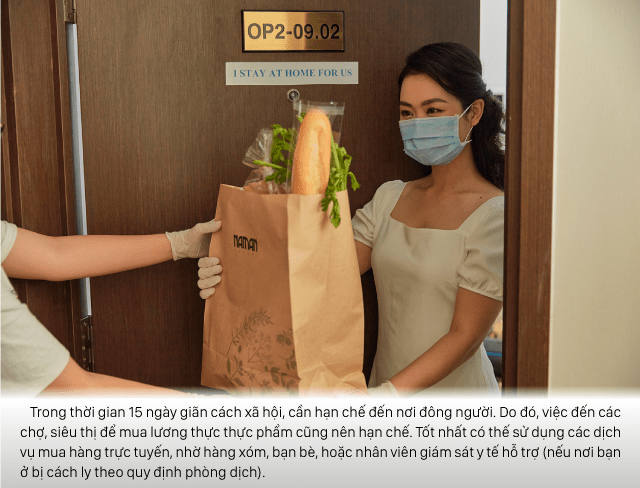 Có thể sử dụng dịch vụ giao hàng trực tuyến để mua thực phẩm và đồ dùng thiết yếu