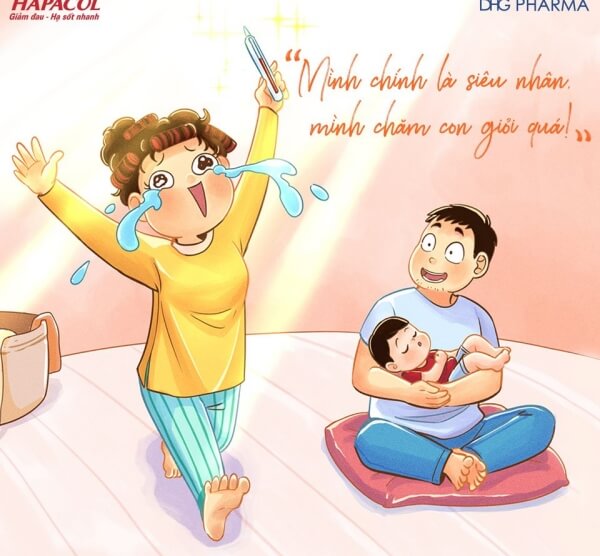 Chỉ cần nhiệt kế hạ 0.5 độ là mẹ mừng lắm rồi