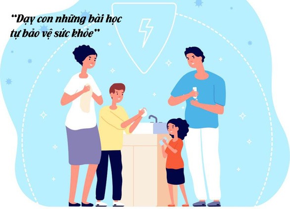 dạy con bảo vệ sức khỏe