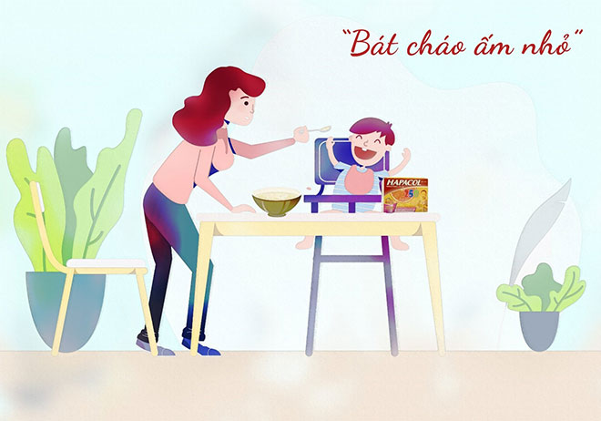 Bát cháo ấm nhỏ mẹ nấu giúp con chóng khỏe hơn