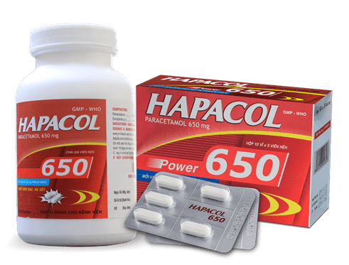 Uống thuốc giảm đau bụng kinh có thể dùng Hapacol 650
