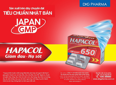 Hapacol 650 – Thuốc giảm đau hạ sốt