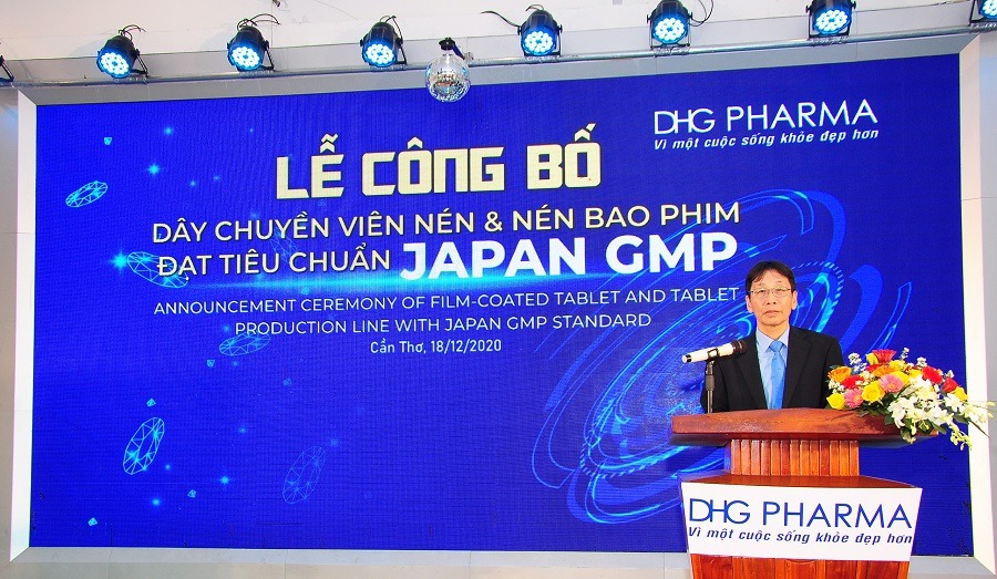Giám đốc Dược Hậu Giang phát biểu