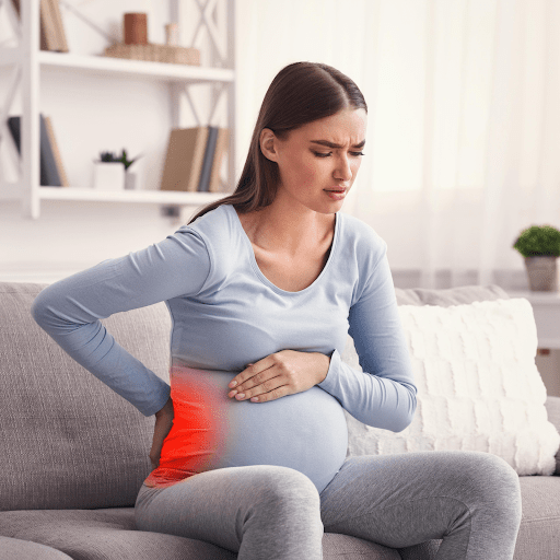 phụ nữ có bầu bị đau lưng