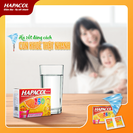  Hapacol 250 có thể dùng hạ sốt phát ban ở trẻ nhanh chóng và an toàn