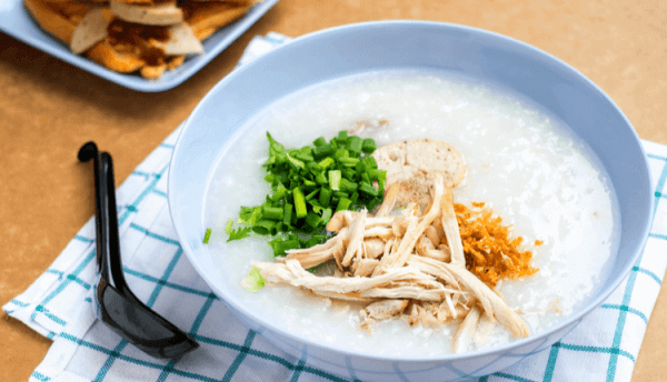 Cháo thức ăn tốt cho người bệnh cảm