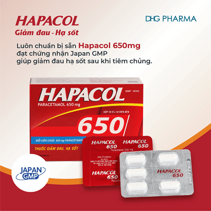 Hapacol là thương hiệu thuốc giảm đau hạ sốt đạt chuẩn quốc tế danh giá JAPAN-GMP