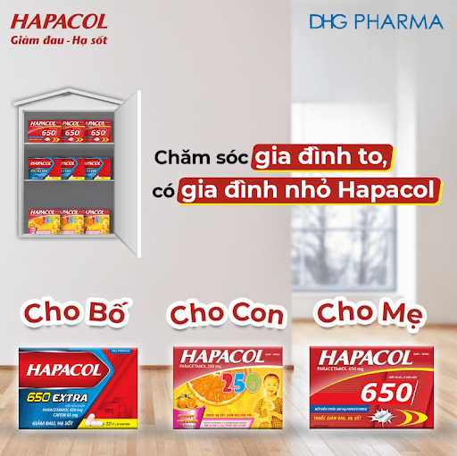 Các loại thuốc giảm đau của Hapacol