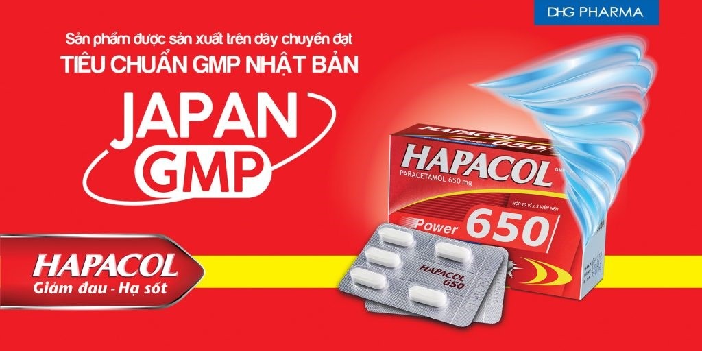 Thuốc giảm đau hạ sốt paracetamol 650 mg (Hapacol)