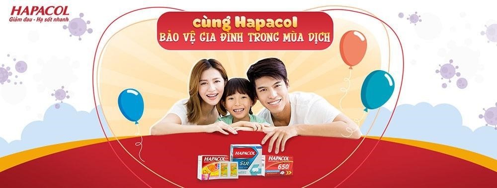 Uống thuốc hạ sốt Hapacol khi sốt cao trên 38,5 độ C