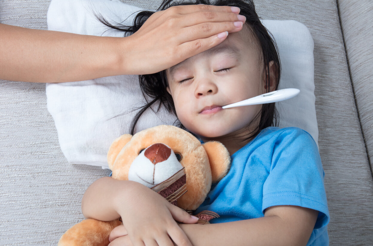 sốt nhưng không ho sổ mũi