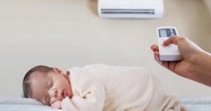 Nên cho trẻ sử dụng điều hòa đúng cách khi bị sốt